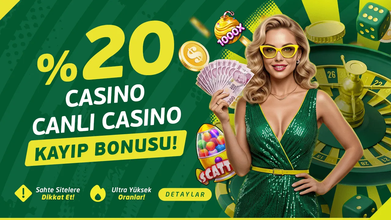 %20 Slot & Canlı Casino Kayıp Bonusu
